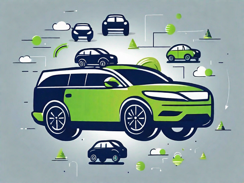 A car with a magnet on top